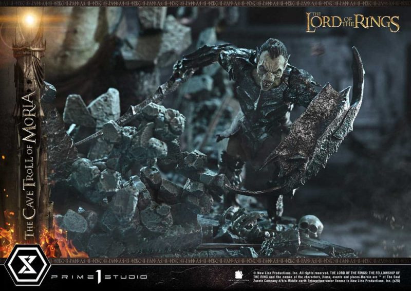 The Lord of the Rings Premium Masterline Series Statue 1/6 Cave Troll of Moria 91 cm - immagine 6