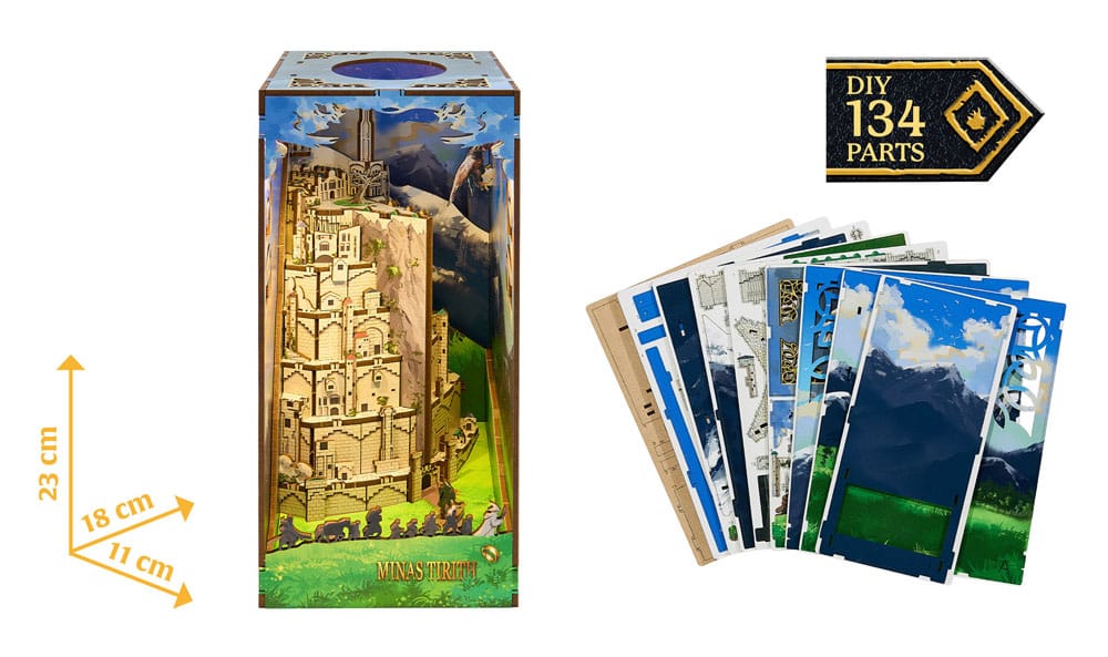 The Lord of the Rings Tiny Adventures Book Nook Mini Diorama Minas Tirith 23 cm - immagine 2
